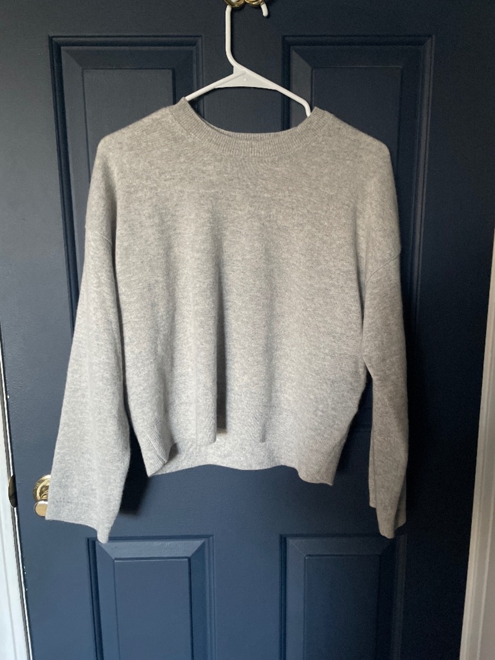 Madewell Oversized Cashmere Sweater in XXS Light Grey